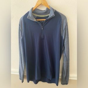 Men’s size L classic smartwool 1/4 zip up base layer